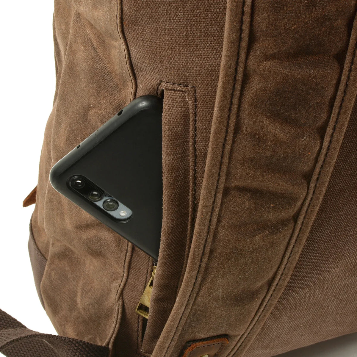 New Luxury Vintage Canvas Backpacks for Men Oil Wax Canvas Leather Travel Backpack Large Waterproof Daypacks Retro Bagpack