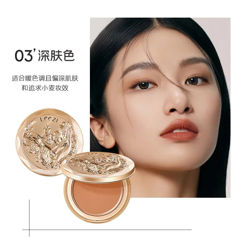 Leezi Concealer Foundation Face Cream Lightweight Makeup Holding Pore Hiding Long Lasting Waterproof Foundation Base