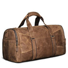 Vintage Genuine Leather Travel Bag Crazy Horse Weekend Luggage - VacationGrabs