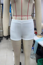 VacationGrabs Stretch Y2K Athletic Shorts for Yoga Running Exercise Slim Fit Short Pants Women High Waisted Mini Shorts for Summer