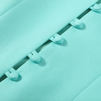 Tiffany Blue Blazer, Mini Skirt & Flare Trouser Separates