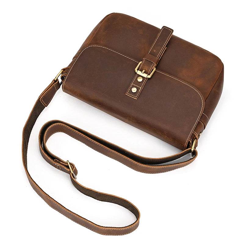 Retro Fashion Leather Shoulder Bag for Men Crossbody Sling Bag - VacationGrabs