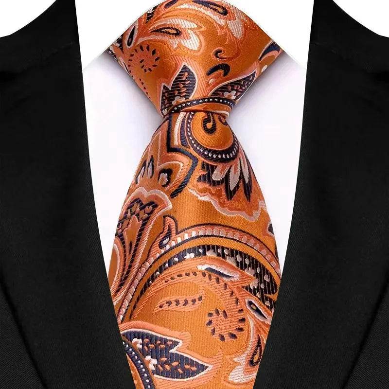 Luxury Floral Paisley Tie Set for Men - VacationGrabs