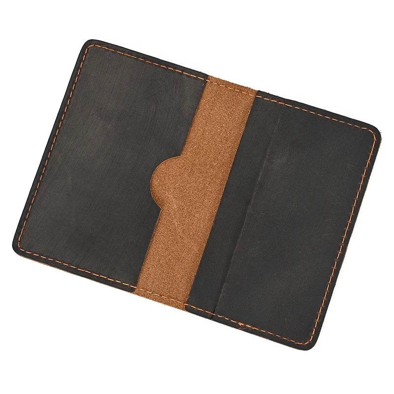 Vintage Leather Driver License Slim Wallet Men & Women Card Holder - VacationGrabs