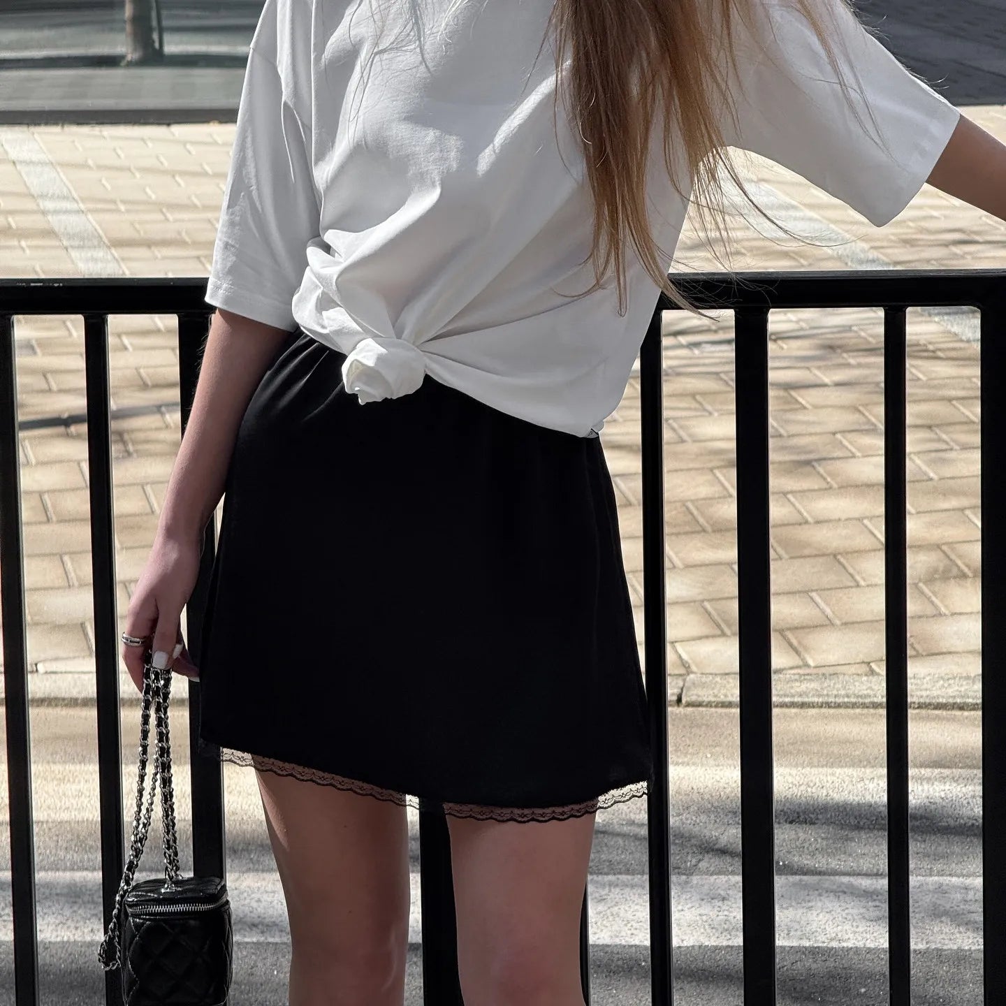 VacationGrabs Women Sexy High Waist Satin Mini Skirt White Red Chic Streetwear Summer Elastic Waist Slim Skirt Hot Girls Casual Simple
