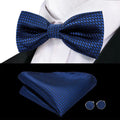 Premium Bow Tie Silk Set with Pocket Square & Cufflinks