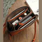 Handmade Leather Shoulder Sling Bag for Women Crossbody Clutch - VacationGrabs