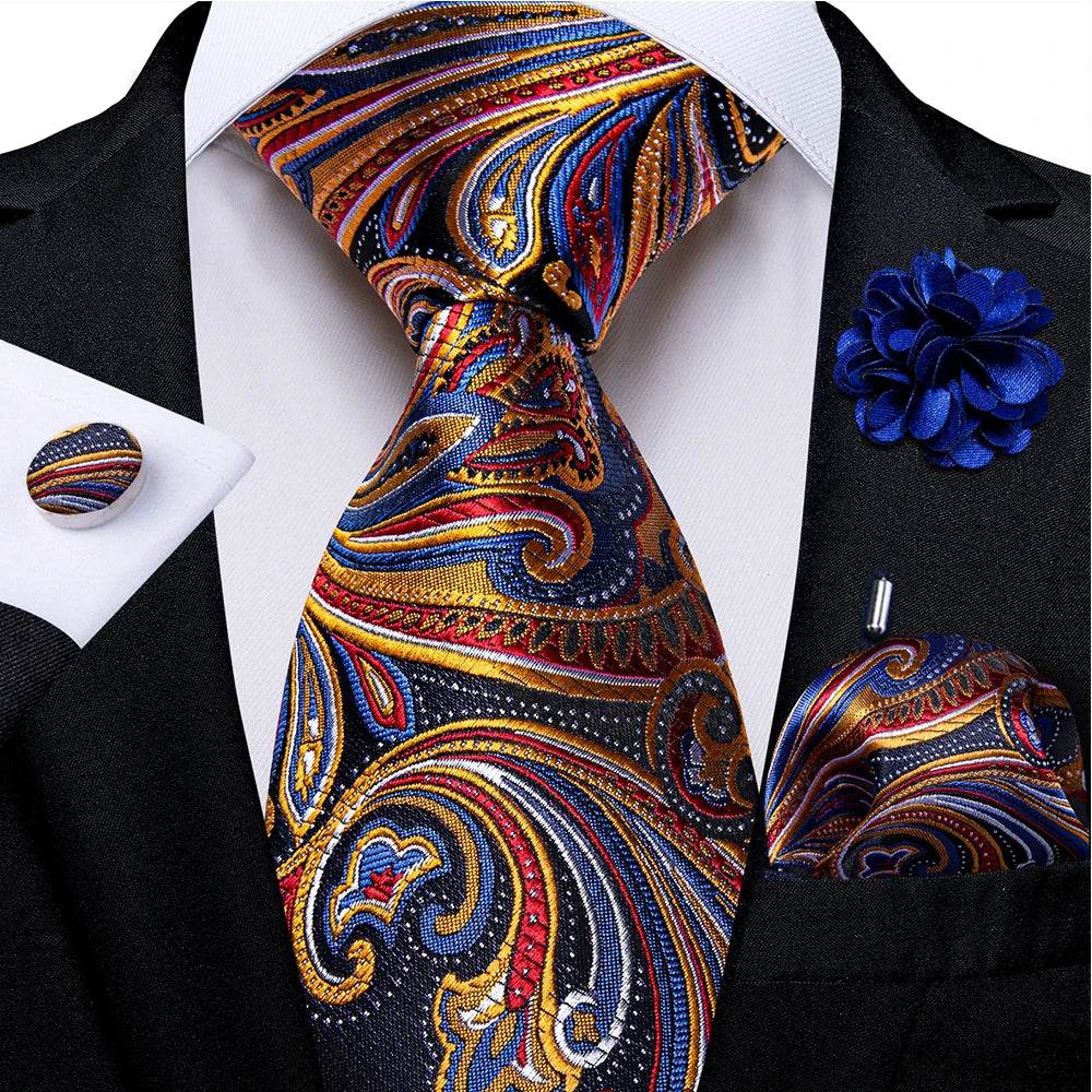 Silk Tie Sets for Men - Daring Patterns - VacationGrabs
