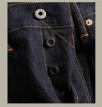 Red Tornado Mens Slim Straight Jeans Rinsed Red Selvedge Denim Pants