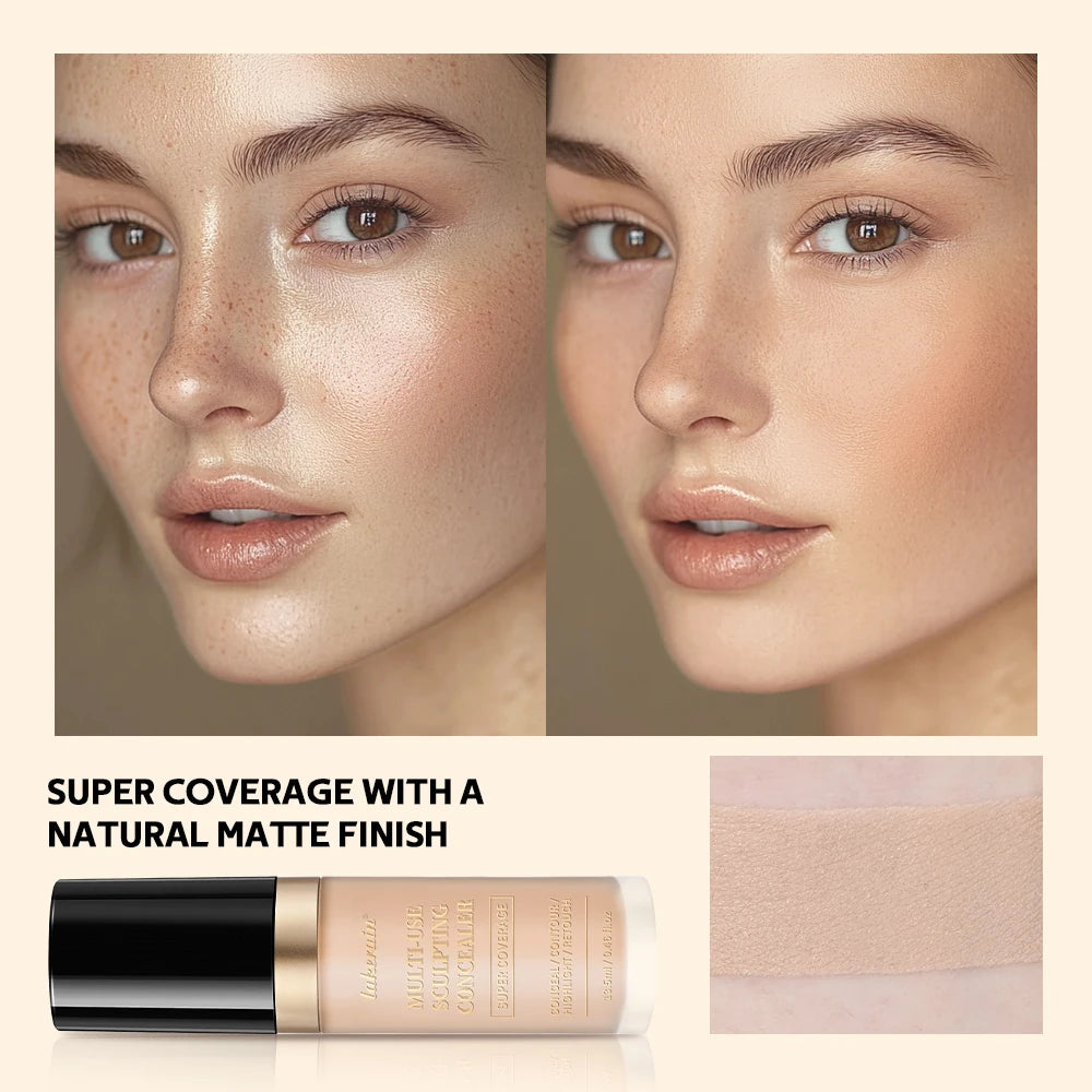 Multi-Use Cream Concealer, Oil-Free Full Coverage Makeup