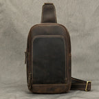 Men's Vintage Genuine Leather Crossbody Sling Bag