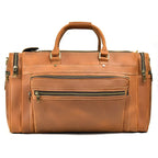 Men’s Crazy Horse Leather Weekend Bag 22" Vintage Travel