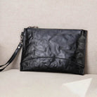 Genuine Leather Fashion Clutch Bag for Men with Phone Pouch & Wallet - VacationGrabs
