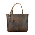 Men Women’s Crazy Horse Leather Messenger Bag Totes - VacationGrabs