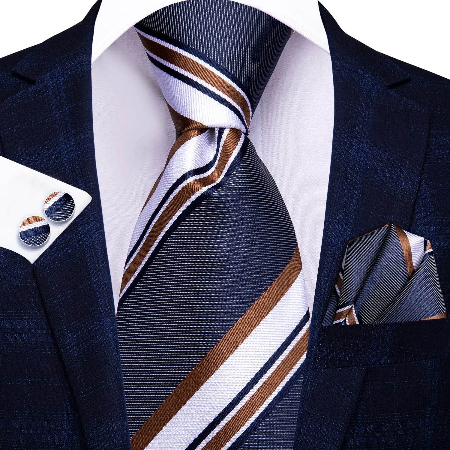 Multicolor Paisley 100% Silk Tie Sets for Men - VacationGrabs
