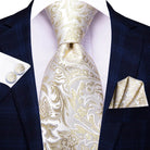 Multicolor Paisley 100% Silk Tie Sets for Men - VacationGrabs