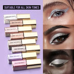 Silver Shimmer Liquid Eyeshadow, Waterproof Glitter Highlighter