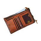 Vintage Leather Short Wallet with Coin Purse for Men RFID - VacationGrabs