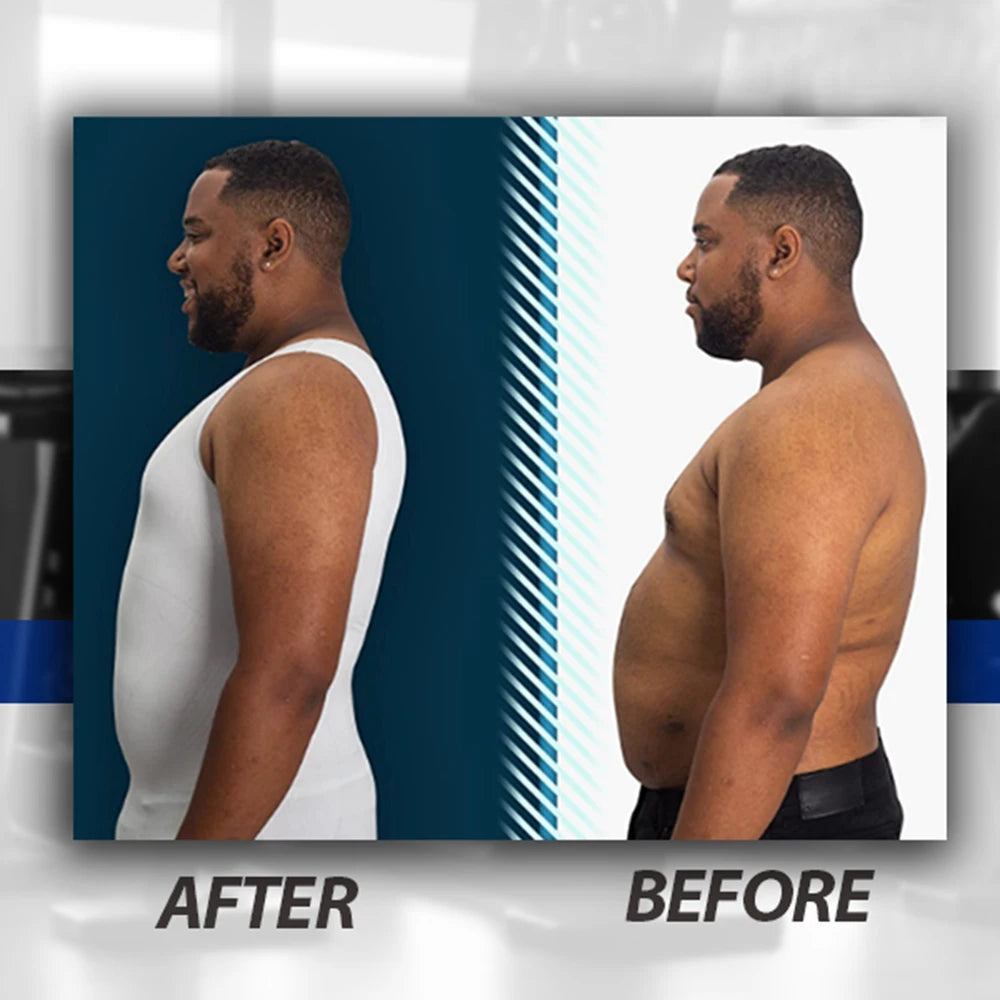 Men's Slimming Compression Vest - Tummy Control Undershirt