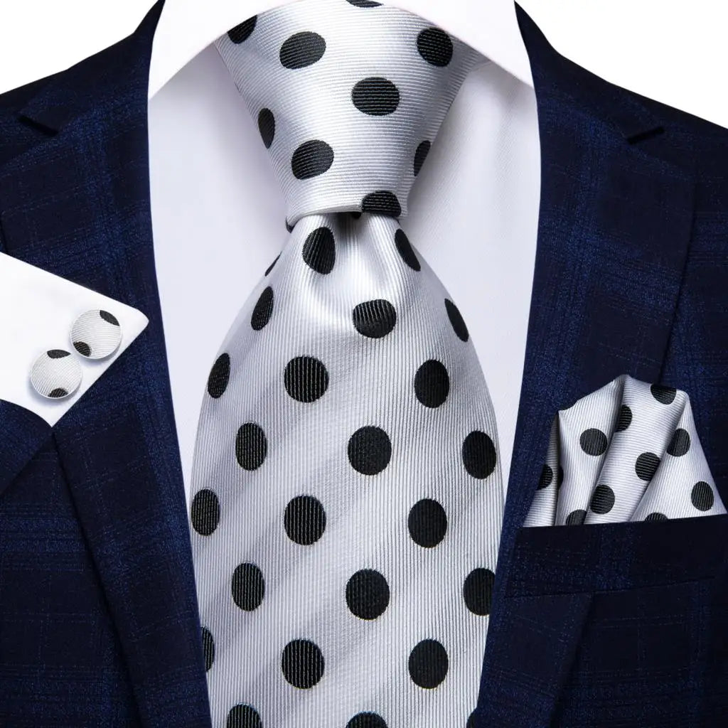 Men's Stylish Polka Dot Tie Collection