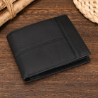 Real Cowhide Designer Wallet for Men Women Slim Business Purse - VacationGrabs