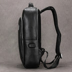 Genuine Leather School Bag Men 14" 15" Laptop Travel