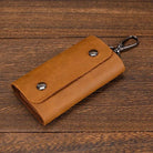 Genuine Leather Key Case for Men & Women Crazy Horse Wallet Key Holder - VacationGrabs