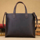 Leather Crossbody Bag for Men Women A4 Messenger Bag - VacationGrabs