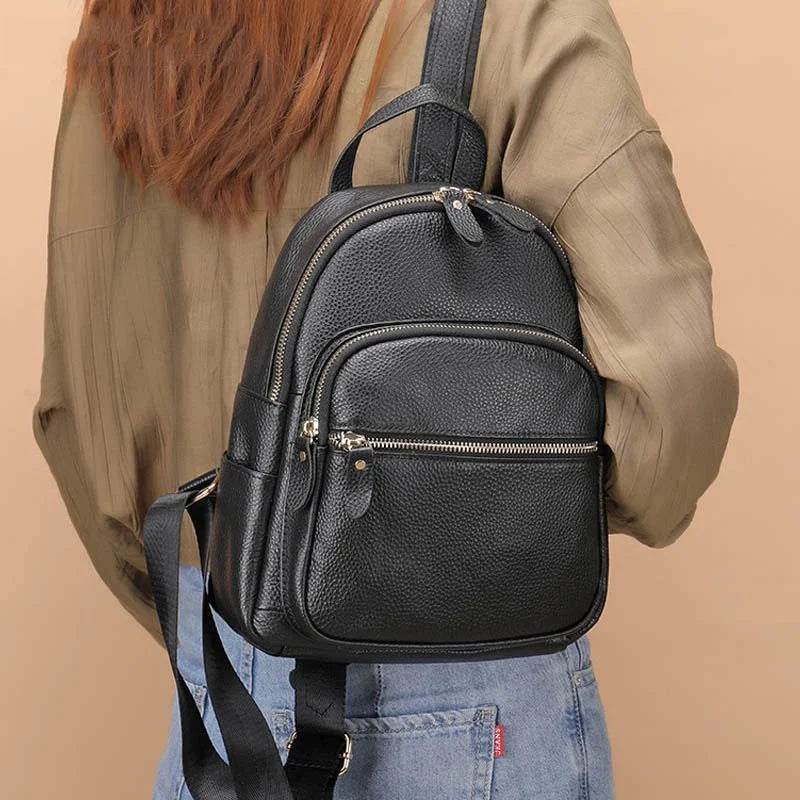 Genuine Leather Women’s Backpack for Travel & School Backpack - VacationGrabs