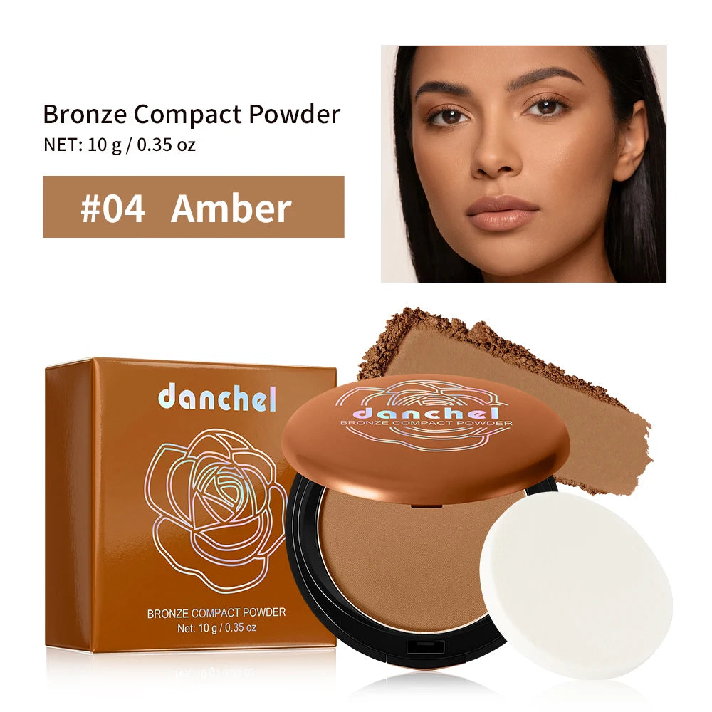 Long Lasting Compact Powder Waterproof Sweatproof Soft Matte Oil Control Setting Powder Face Makeup Cosmetic