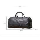 Men's Luxury Leather Travel Bag – Soft Cowhide Duffel Weekend - VacationGrabs