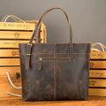 Men Women’s Crazy Horse Leather Messenger Bag Totes - VacationGrabs