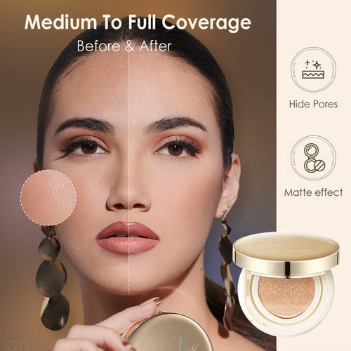 Matte BB Air Cushion Foundation Cream with Concealer