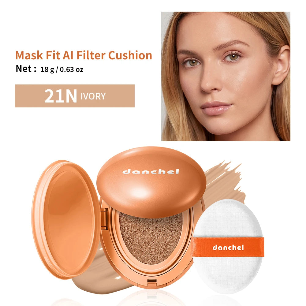 AI Filter Cushion Foundation Hyaluronic Sodium Inulin Glycerin Deep Hydration Smooth Skin Improve Roughness Mild Stable Formula