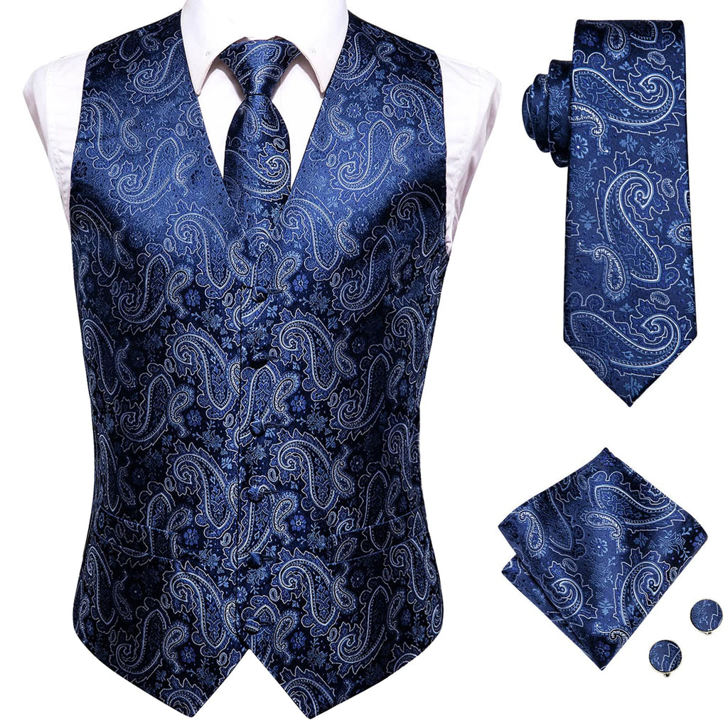 Elegant Floral Necktie How to Tie Set for Men