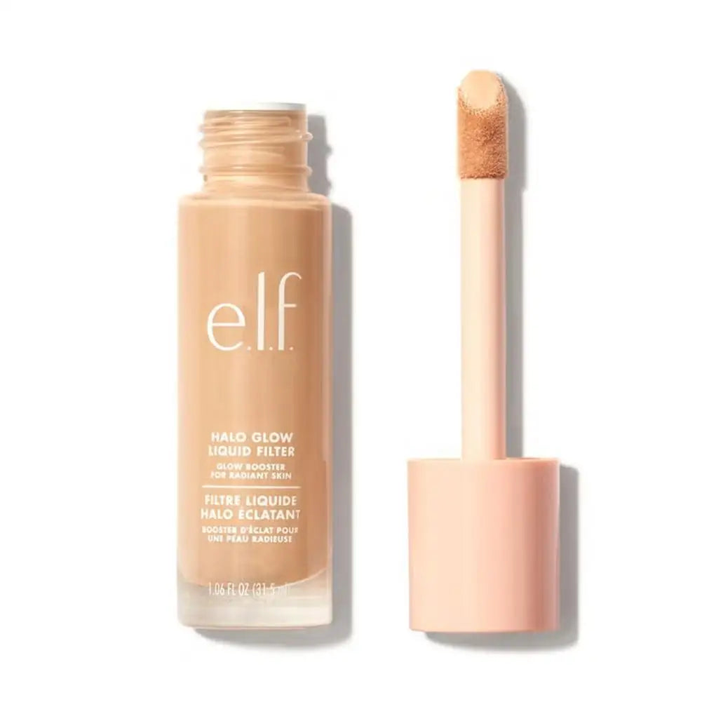 Original e.l.f. Halo Glow Liquid Filter Foundation Shiny Glossy Lightweight Hydrating Full Coverage Concealer For All Skin Types