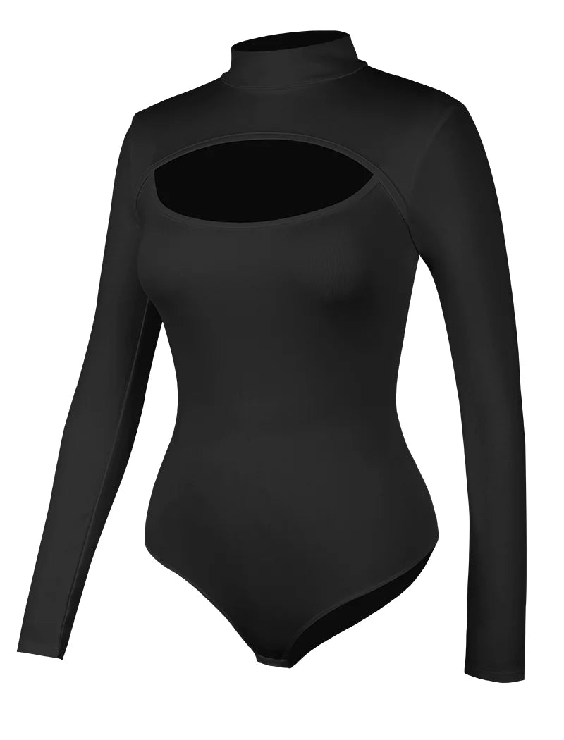 High Collar Shapewear Corset Bodysuit, Tummy Control Tank