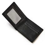 Retro Short Wallet for Men, Genuine Leather Coins & Cards Pocket - VacationGrabs