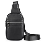Cowhide Leather Chest Bag Multi-functional Men’s Shoulder Bag - VacationGrabs