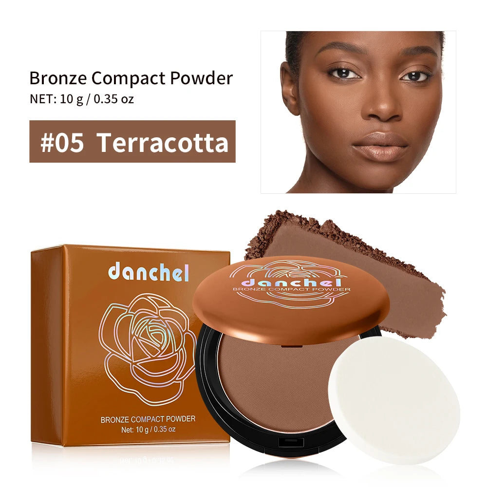 Long Lasting Compact Powder Waterproof Sweatproof Soft Matte Oil Control Setting Powder Face Makeup Cosmetic