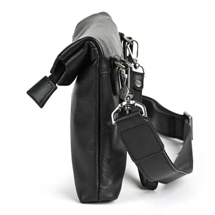 Men’s Small Crossbody Leather Bag for Phone Soft Cowskin - VacationGrabs