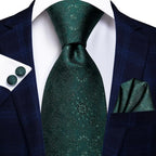 Men's Black Silk Paisley Tie for Travel-Friendly Style