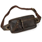 Genuine Leather Waist & Chest Sling Bag for Men