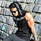 Sleeveless Hooded Tank Top