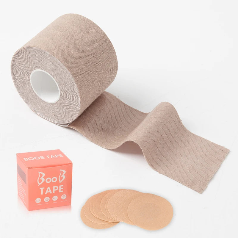 Adhesive Breast Lift Tape - Invisible Push-Up Boob Tape Set