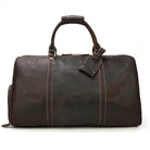 Luxury Travel Handbag With Suit Compartment Genuine Leather - VacationGrabs