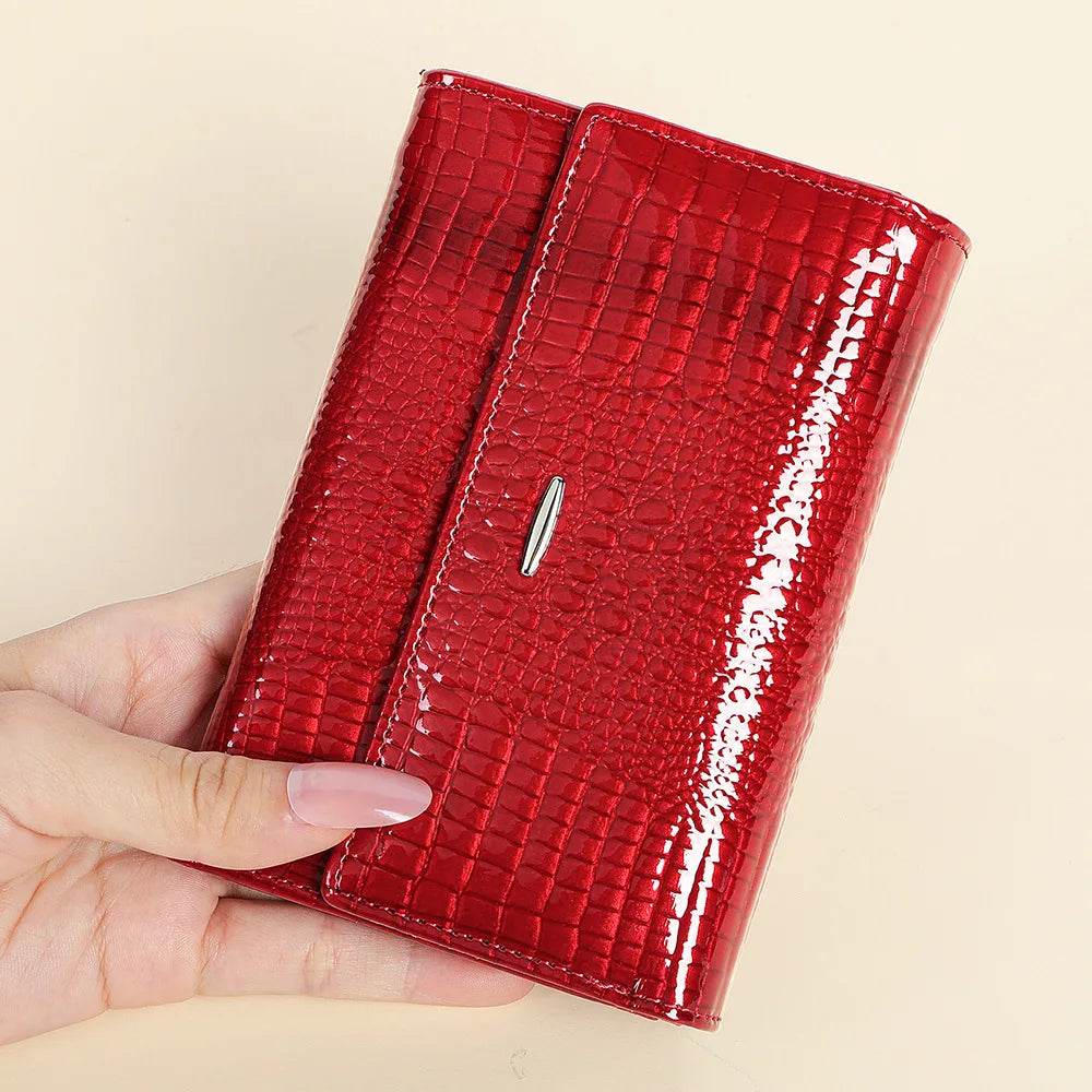 Luxury Women’s Leather Clutch Purse Fashion Coin Purse Holder - VacationGrabs