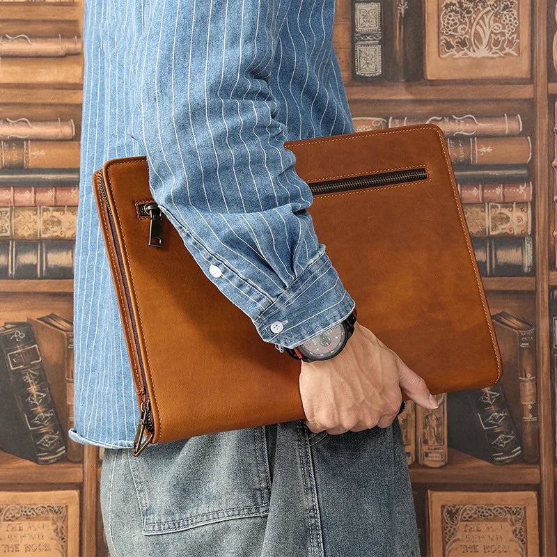 Crazy Horse Genuine Leather iPad Case 12.9" Carrying Case