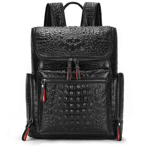 Vintage Style Leather Backpack for Men Travel Bag with Anti-Theft - VacationGrabs