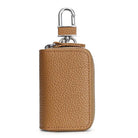 Crazy Horse Leather Double Zipper Key Chain Bag for Car/Home Keys - VacationGrabs
